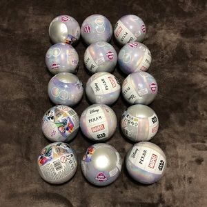 Lot of 15 Zuru Mini Brands Disney 100 Platinum Minis